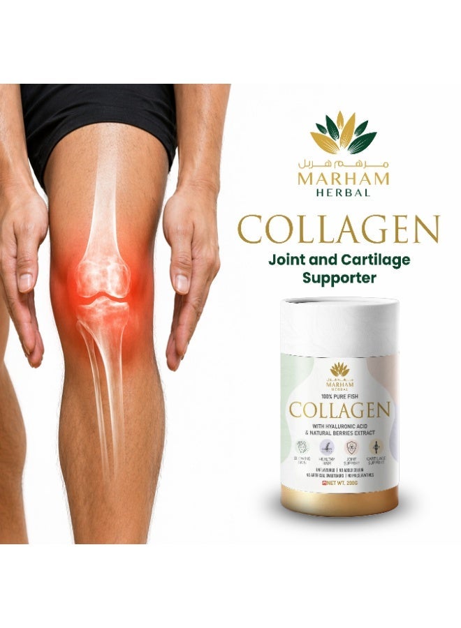 100% Pure Fish Collagen Powder 200g – Skin Glow Booster, Hair Strength, Nail Sup