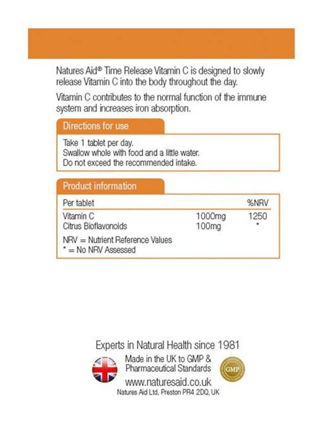 Time Release Vitamin C 1000Mg Infused With Citrus And Bioflavonoids For A Healthy Immune System 90 Tablet - Image 2