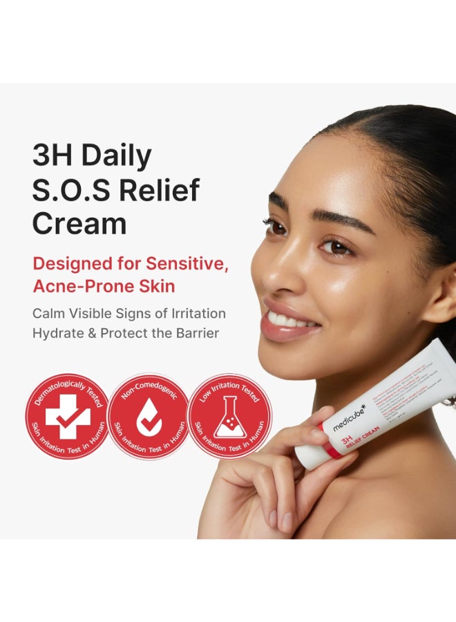 Medicube Hypochlorous Acid 3H Relief Cream Soothing Hydrating Barrier Repair for
