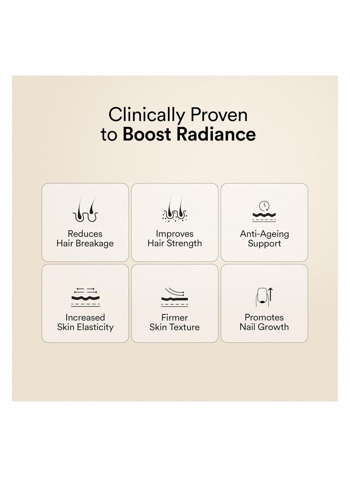 Korean Beauty Marine Collagen Skin Radiance Peptides 8g | Biotin, Vitamin C, E, Hyaluronic, Astaxanthin | Clinically Proven Healthy Skin, Hair & Nails | Mango Peach powder, 250gms - Image 3