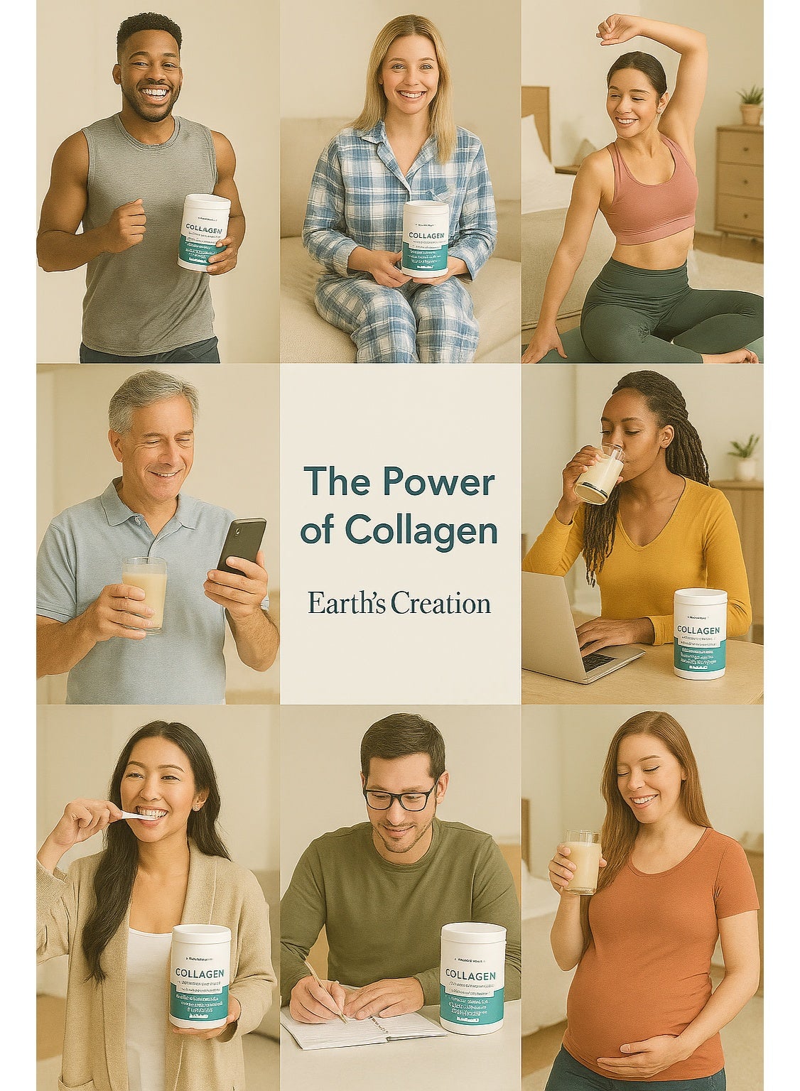 Collagen Peptides Bioactive Hydrolyzed 10000mg Powder With Probiotics, Biotin, Hyaluronic Acid, Vitamin C, For Healthy Skin, Hair, Nails, Gut & Joints, Unflavored, 27 Servings - Image 5