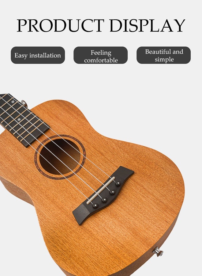 23-Inch Ukulele,Ukulele With Accessories Set,Acoustic Soprano Ukulele with Ukule