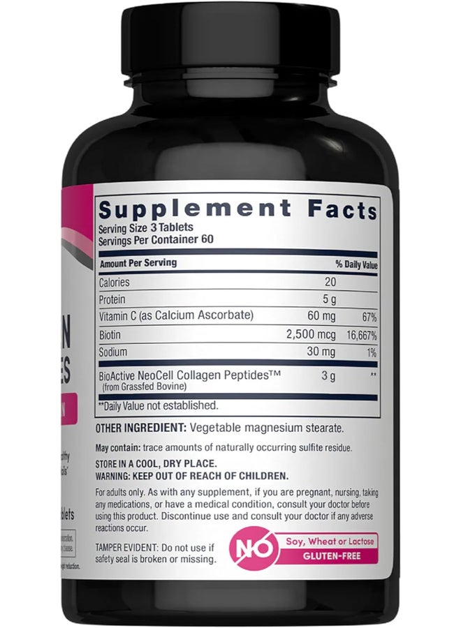 Super Collagen + Vitamin C + Biotin 180 Tablets - Image 6