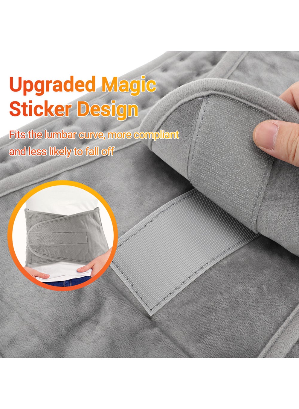 Electric Waist Heating Belt With LCD Controller Heating Pad Electric For Period Pain Relief Back Pain And Cramps Relief - Image 4