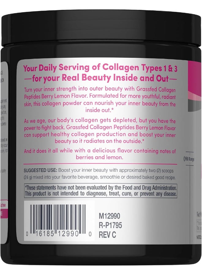 Super Collagen Peptides Powder Type 1 And 3 190 G Berry Lemon Flavour - Image 3