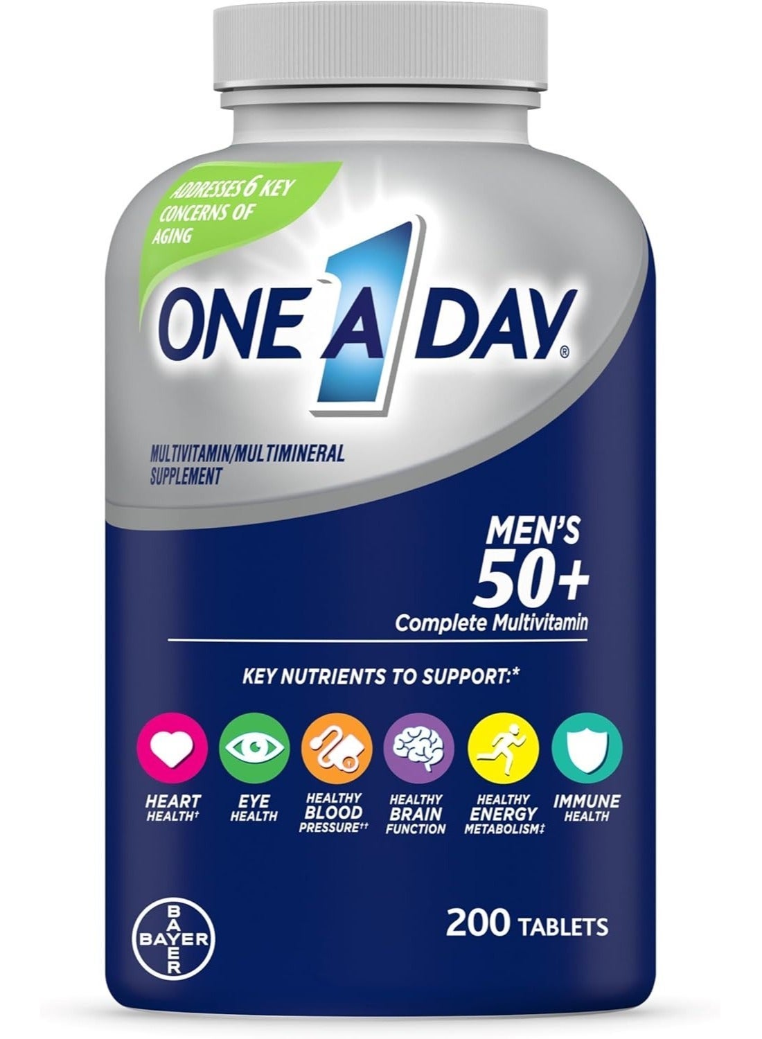 Men’s 50+, Complete Multivitamin 200 Tablets - Image 5