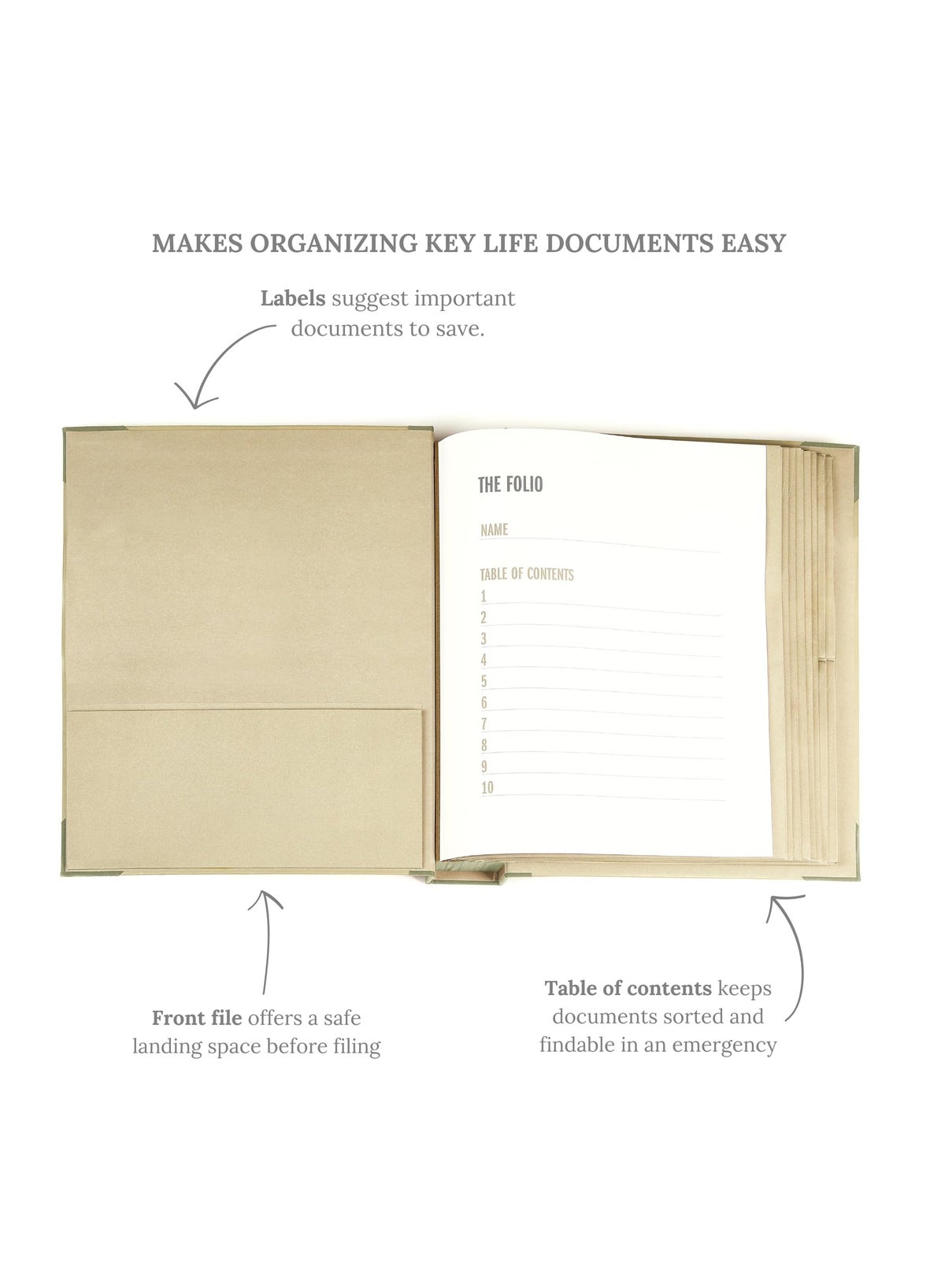 2025 Updated Edition Document Organizer|Custom Dyed Cloth Bound Expanding File Folder for Important Papers, Emergency Binder,Birth Certificates,Social Security Cards, and Passports - Image 3
