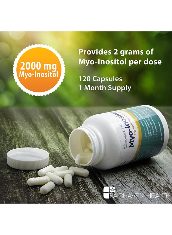 Myo-Inositol Dietary Supplement 120 Capsules - Image 5