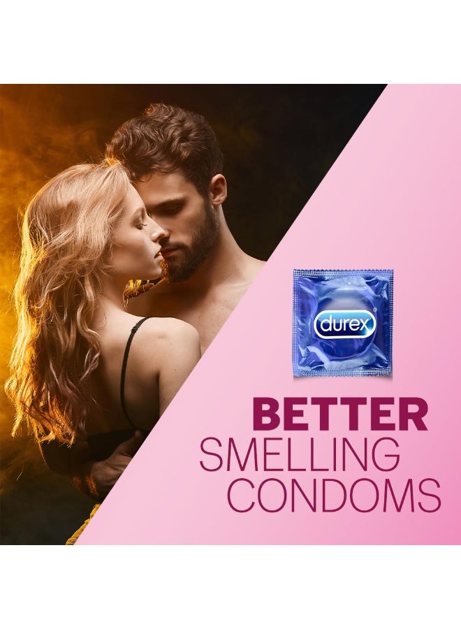 Durex Extra Thin Intense Bubblegum Flavoured Condoms For Men - 12s