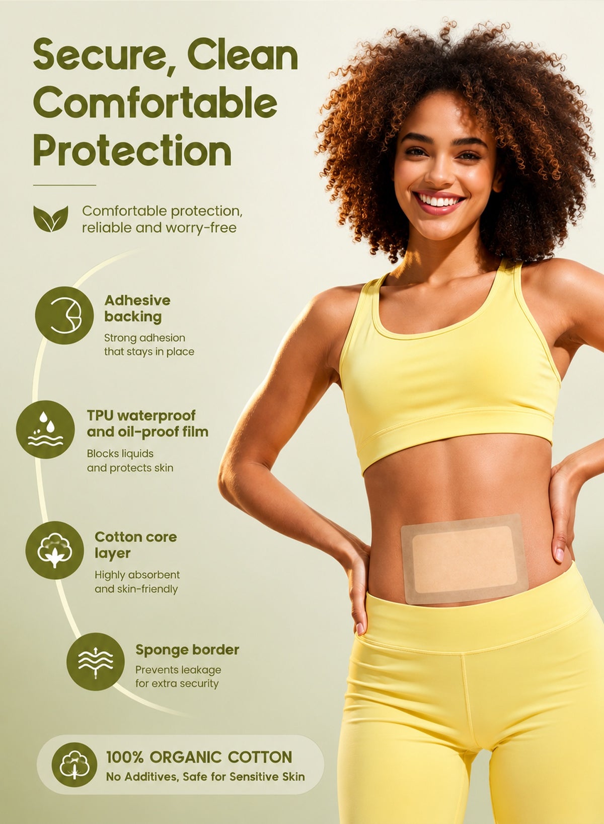 10Pack Castor Oil Pack Wrap for Liver, Stomach, Belly Button Detoxification, Castor Oil Pack Size 11" * 6.3" for Pure Castor Oil, No Washing Self Adhesive with High Absorbent Organic Cotton Flannel, 100% Leak-Free(Oil Not Included), Design for Women Men - Image 4
