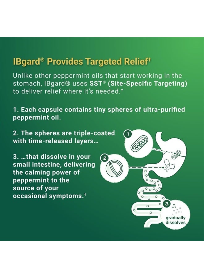 Gut Health Supplement, Peppermint Oil Capsules for Abdominal Comfort, 48 Capsules (Packaging May Vary) - Image 4