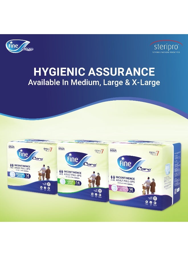 Care Adult Incontinence Diaper Pullups Medium Size 80 110Cm 14 Diapers - Image 6