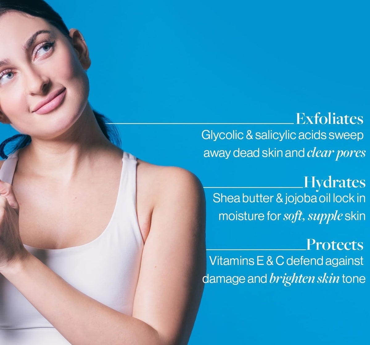 7% Glycolic Acid Exfoliating Body Stick | Gentle & Hydrating Formula | Infused w
