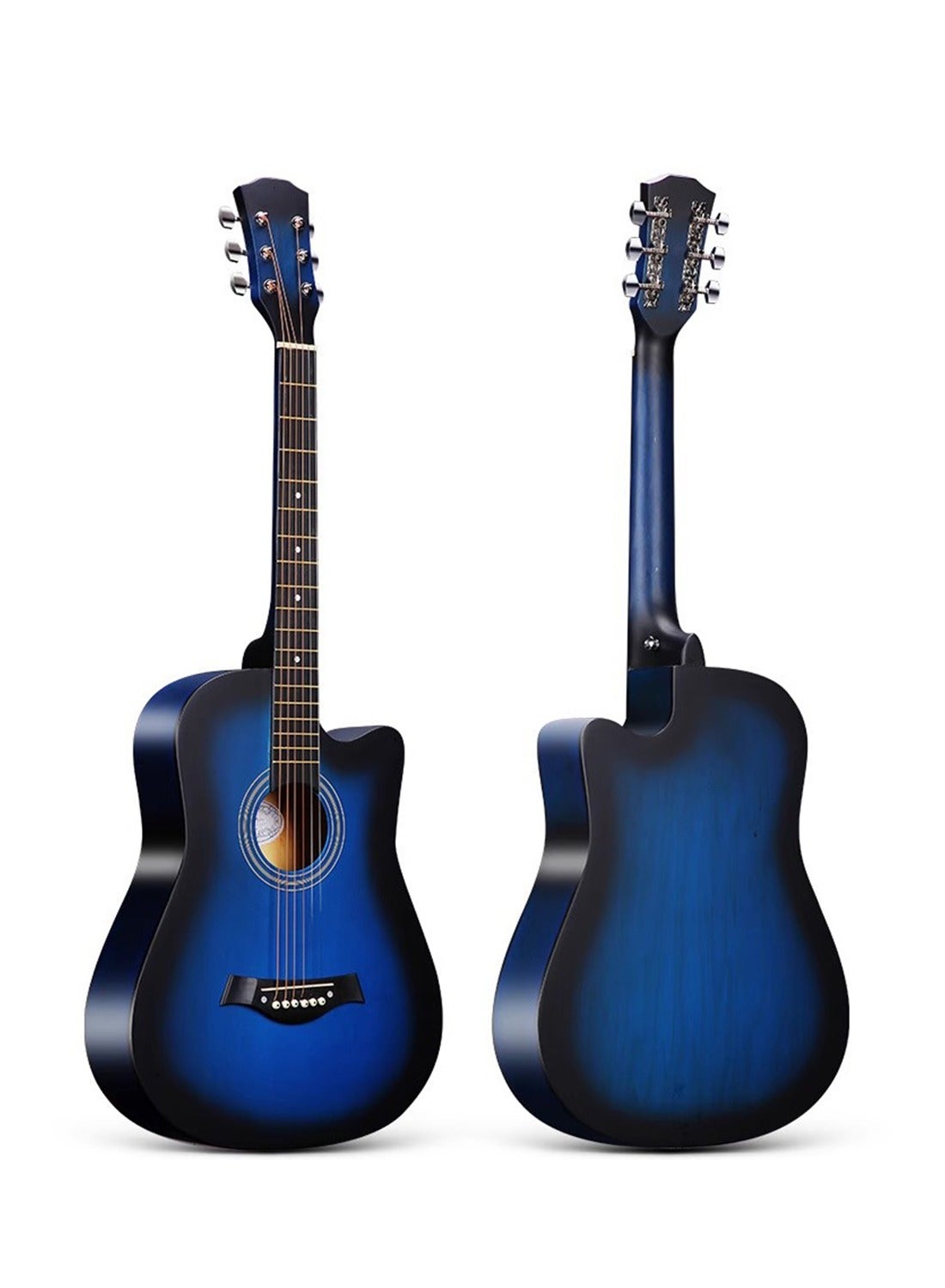 38-Inch Folk Guitar Band Guitar Beginner Guitar+ Full Set of Accessories + Tuner