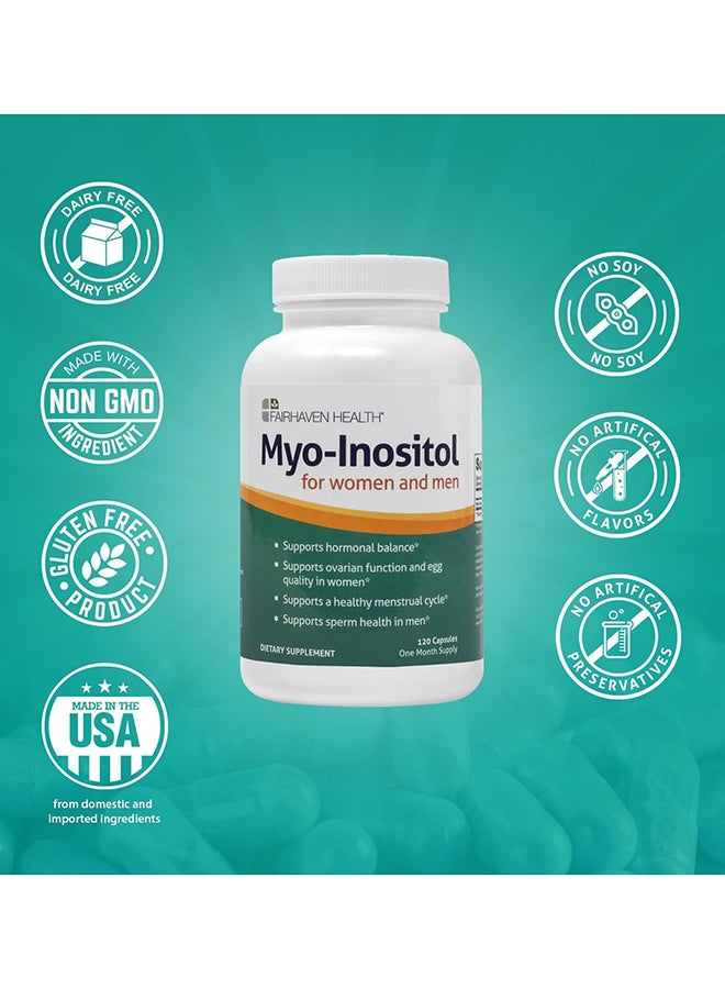 Myo-Inositol Dietary Supplement 120 Capsules