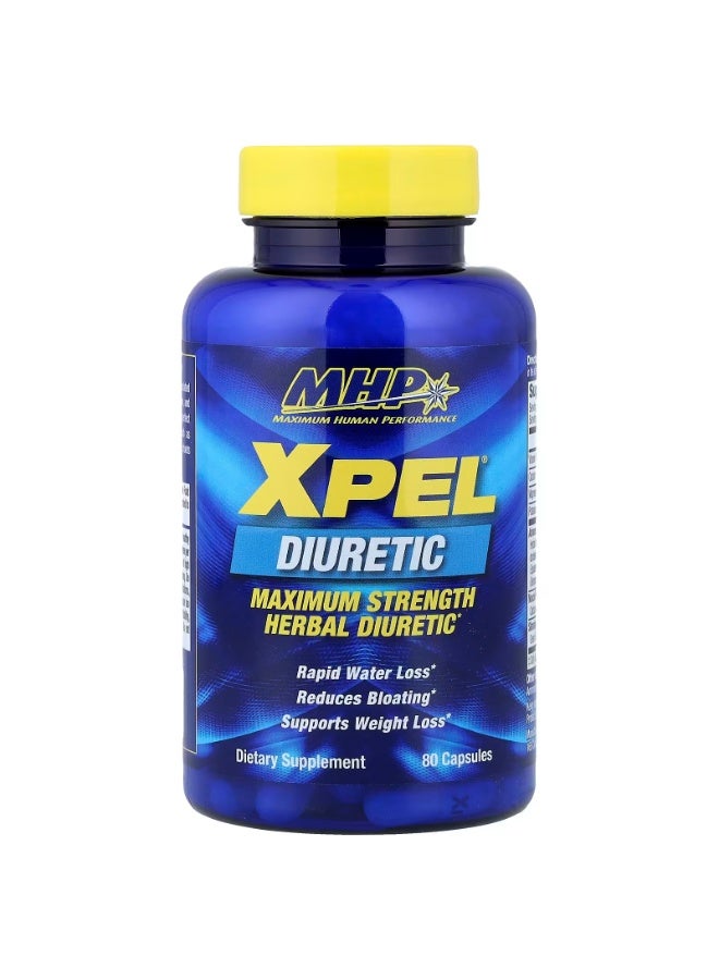XPEL Maximum Strength Herbal Diuretic 80 Capsules | Advanced Botanical Blend with Electrolytes | Fitness & Active Lifestyle Supplement - Image 2