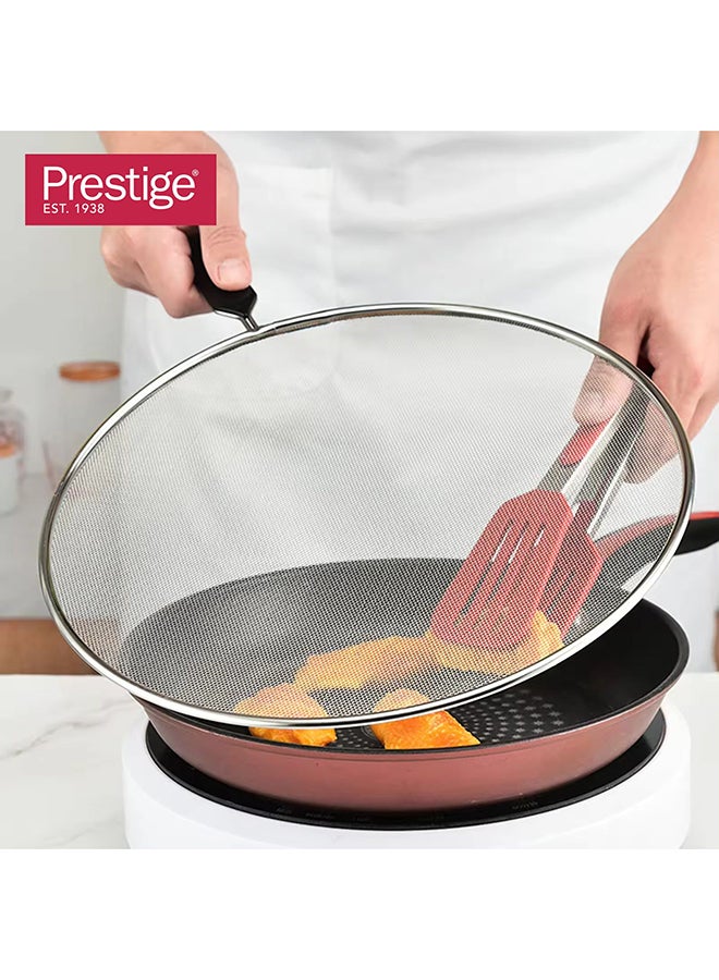 Prestige Splatter Guard 29cm - Premium Stainless Steel Oil Splatter Screen for Frying Pans - Kitchen Essential for Clean Cooking - Image 5
