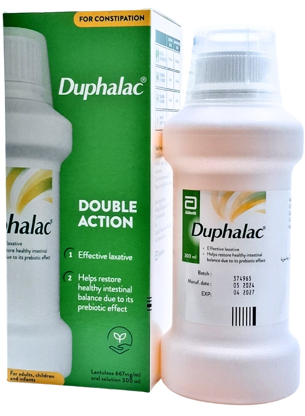 Duphalac Syrup 300ml (Supports Digestive Health & Relieves Constipation)
