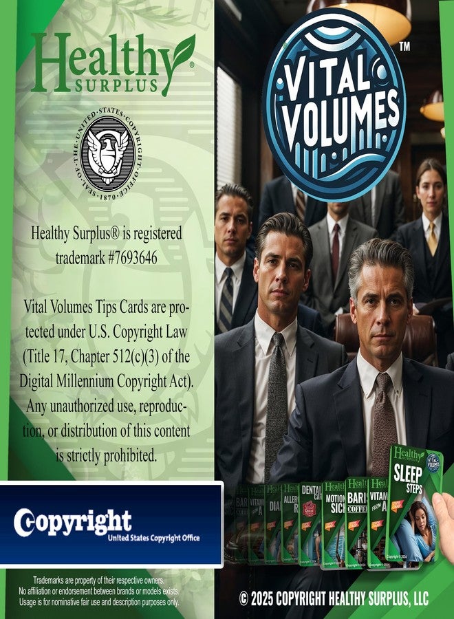 Healthy Surplus® Vital Volumes Tips Card & Equate Allergy Relief Diphenhydramine HCL, 25 mg 100 Tablets Bundle - Image 5