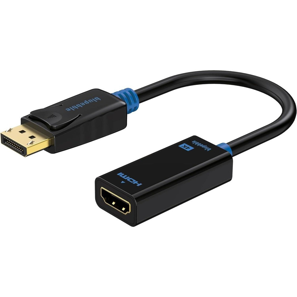 Blupebble 4K DisplayPort (DP) Male to HDMI Female Adapter - Gray - BP-DP2HDMI-GY - Image 4