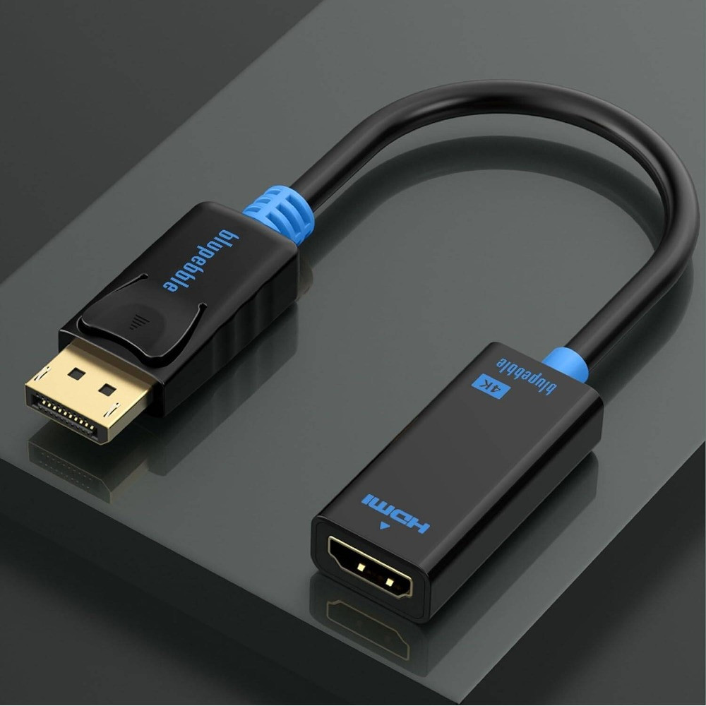 Blupebble DisplayPort to HDMI Adapter - Black - BP-AV586-01G4KB02-BK - Image 3