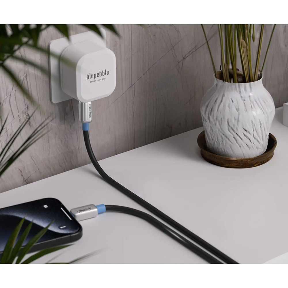 Blupebble PowerCore 30W Single-Port PD GaN Fast Charger - White - BP-PD30GANUK-W