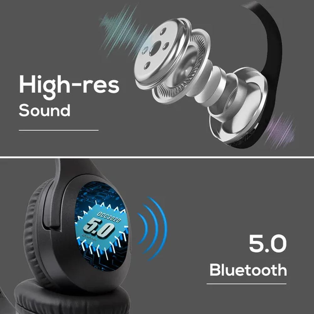 Eazy Kids Bluetooth 5.4 Wireless Headset - Black - EZ-BTHS-BK