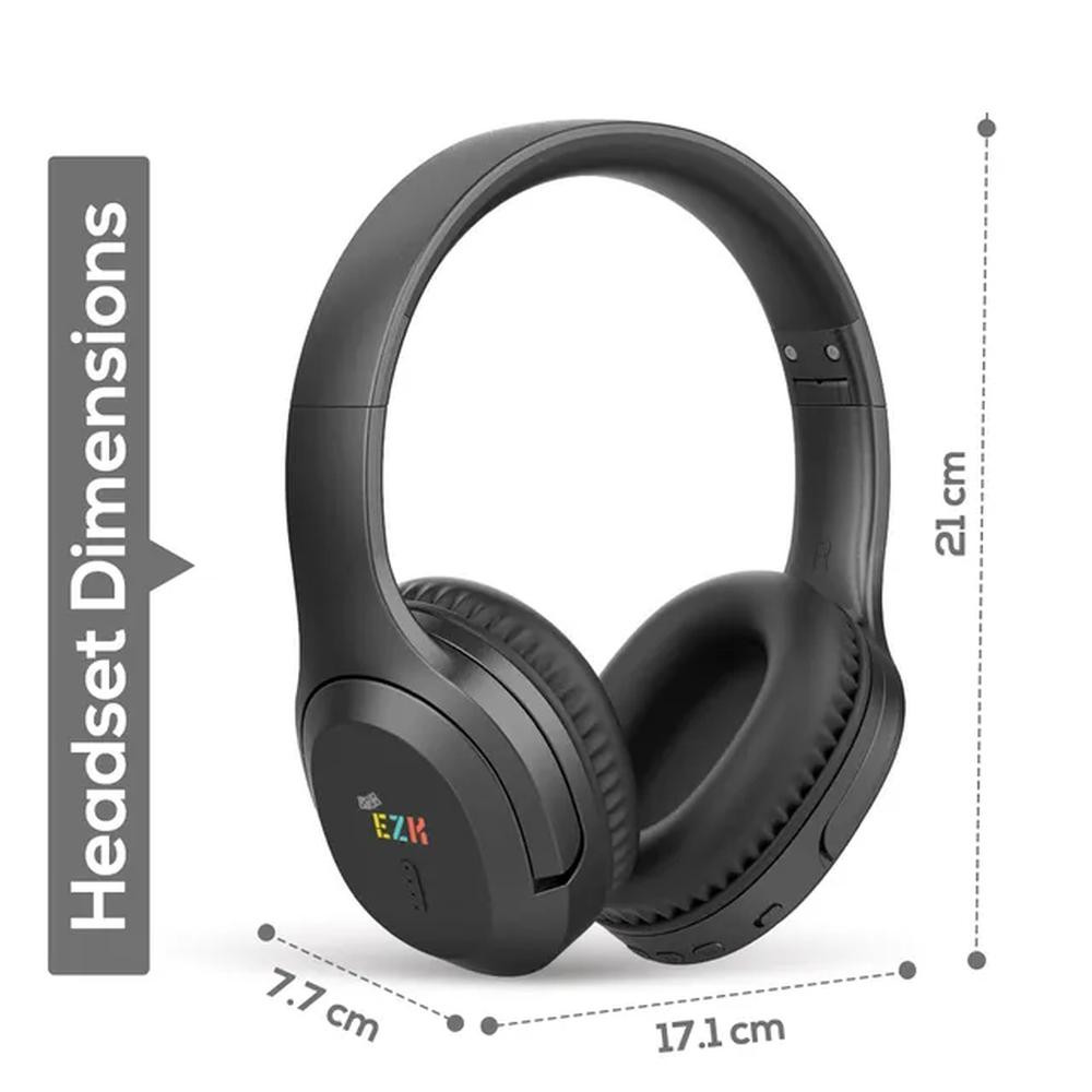 Eazy Kids Bluetooth 5.4 Wireless Headset - Black - EZ-BTHS-BK - Image 4