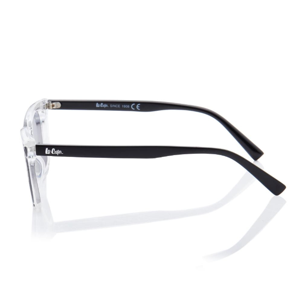 Lee Cooper Pc Sunglasses Clear Frame Grey Mirror Lens 62mm - LC1208C02