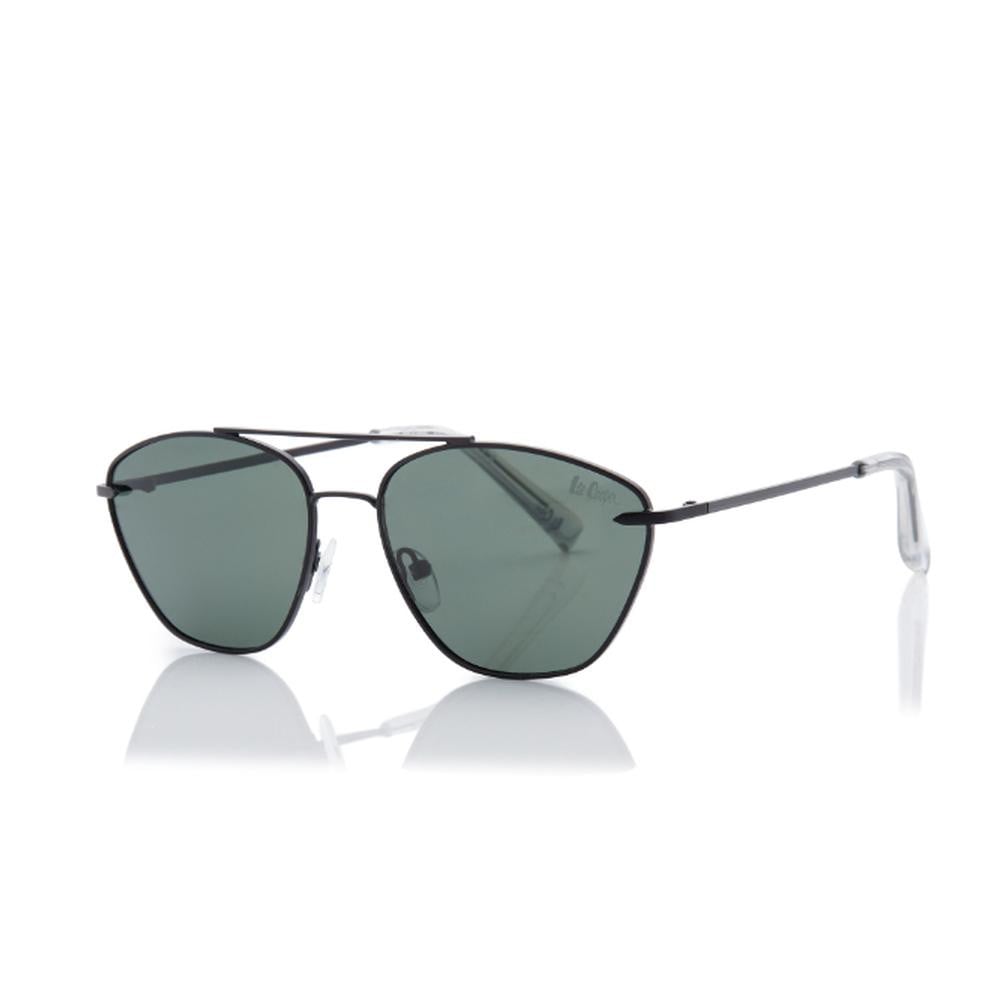 Lee Cooper Polarized Sunglasses Black Frame G15 Mirror Lens 56mm - LC1210C03
