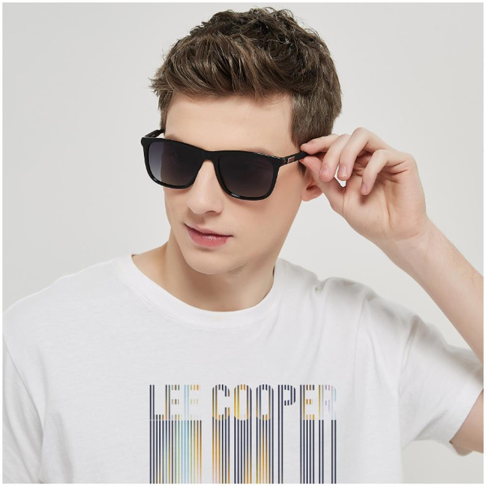 Lee Cooper Polarized Sunglasses Black Frame Gr. Grey Mirror Lens 53mm - LC1040C03 - Image 2