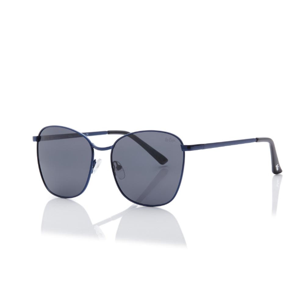 Lee Cooper Polarized Sunglasses Dark Blue Frame Grey Mirror Lens 55mm - LC1207C0