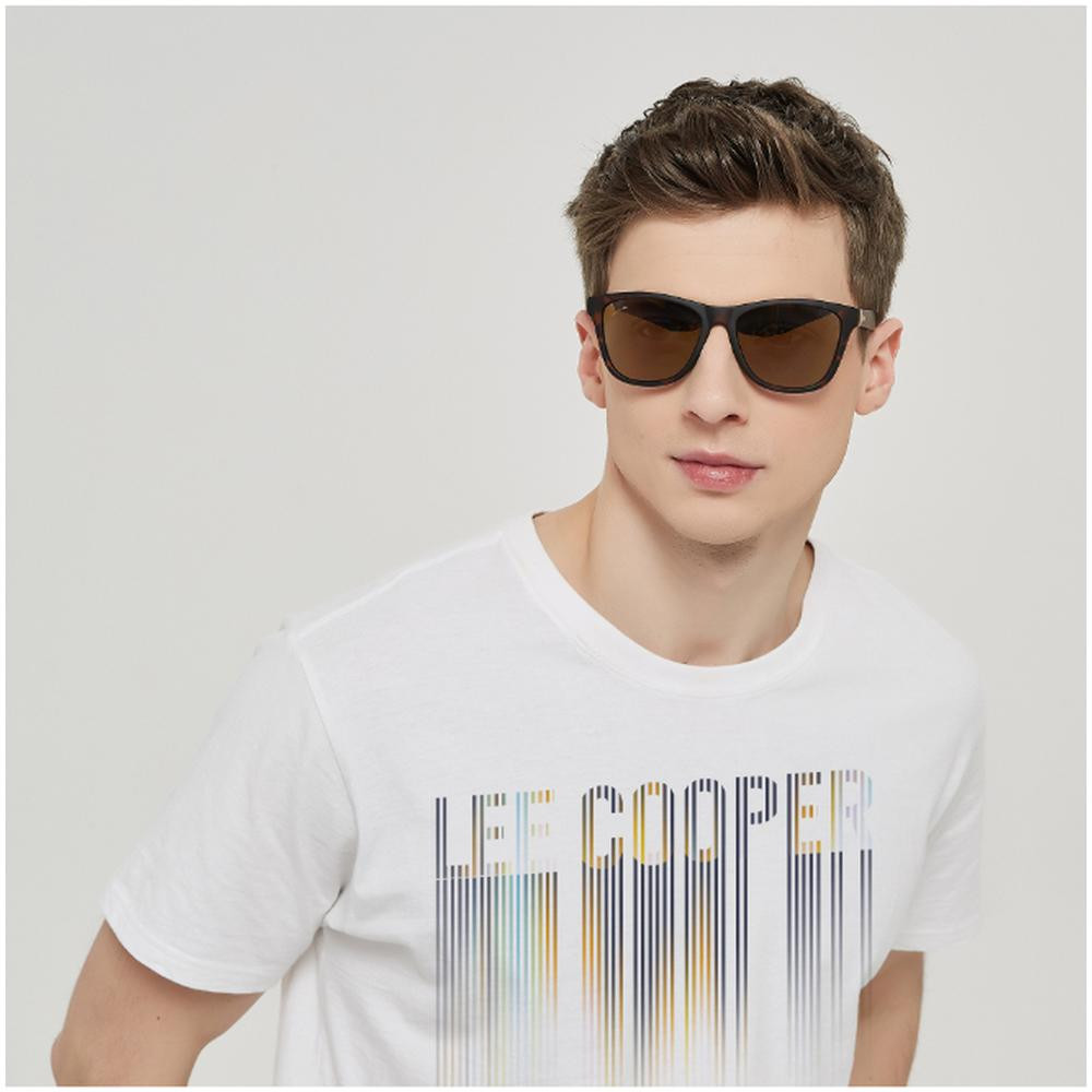 Lee Cooper Polarized Sunglasses Demi Frame Blue Revo Mirror Lens 55mm - LC1039C02 - Image 3
