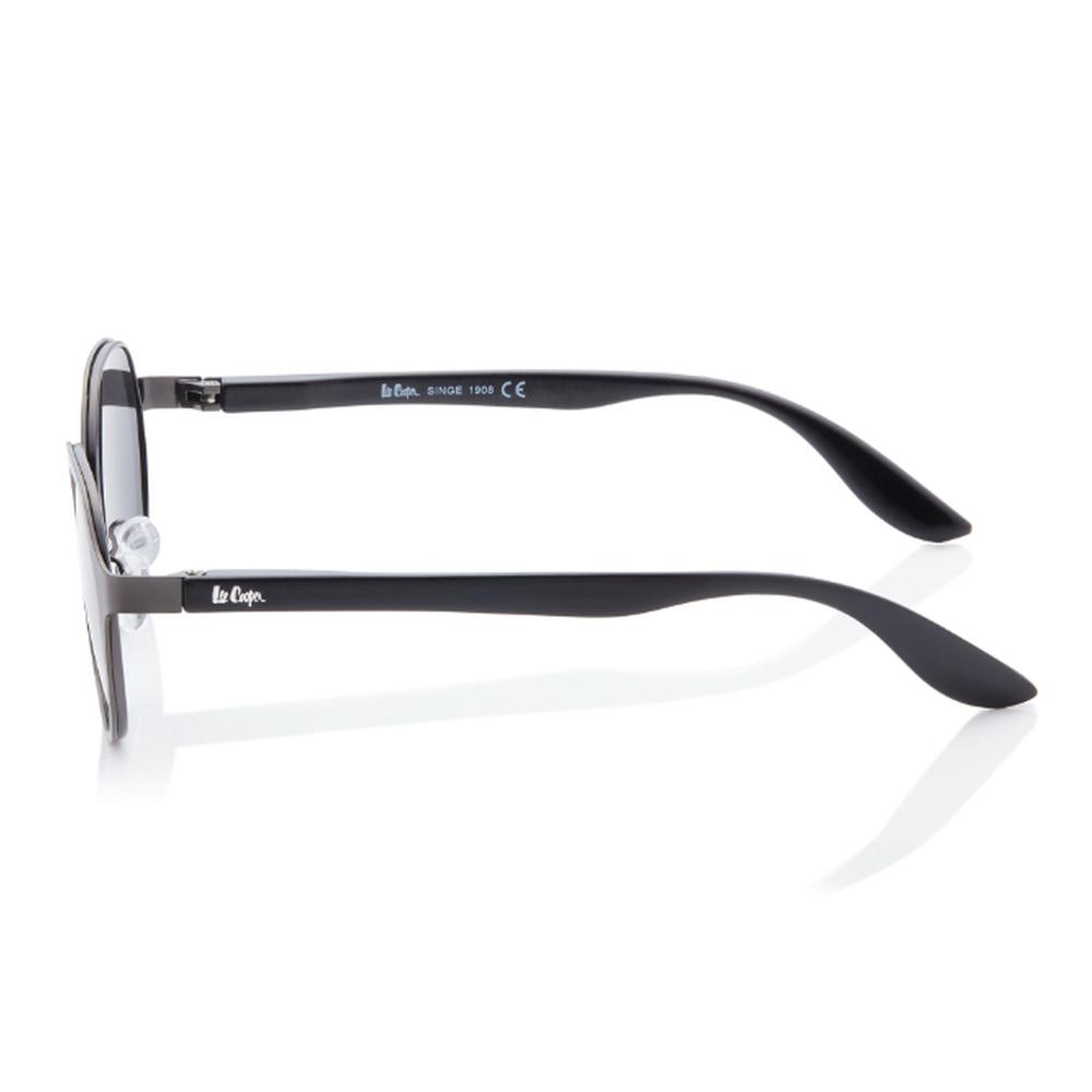 Lee Cooper Polarized Sunglasses Matte Gun Frame Grey Mirror Lens 51mm - LC1211C0