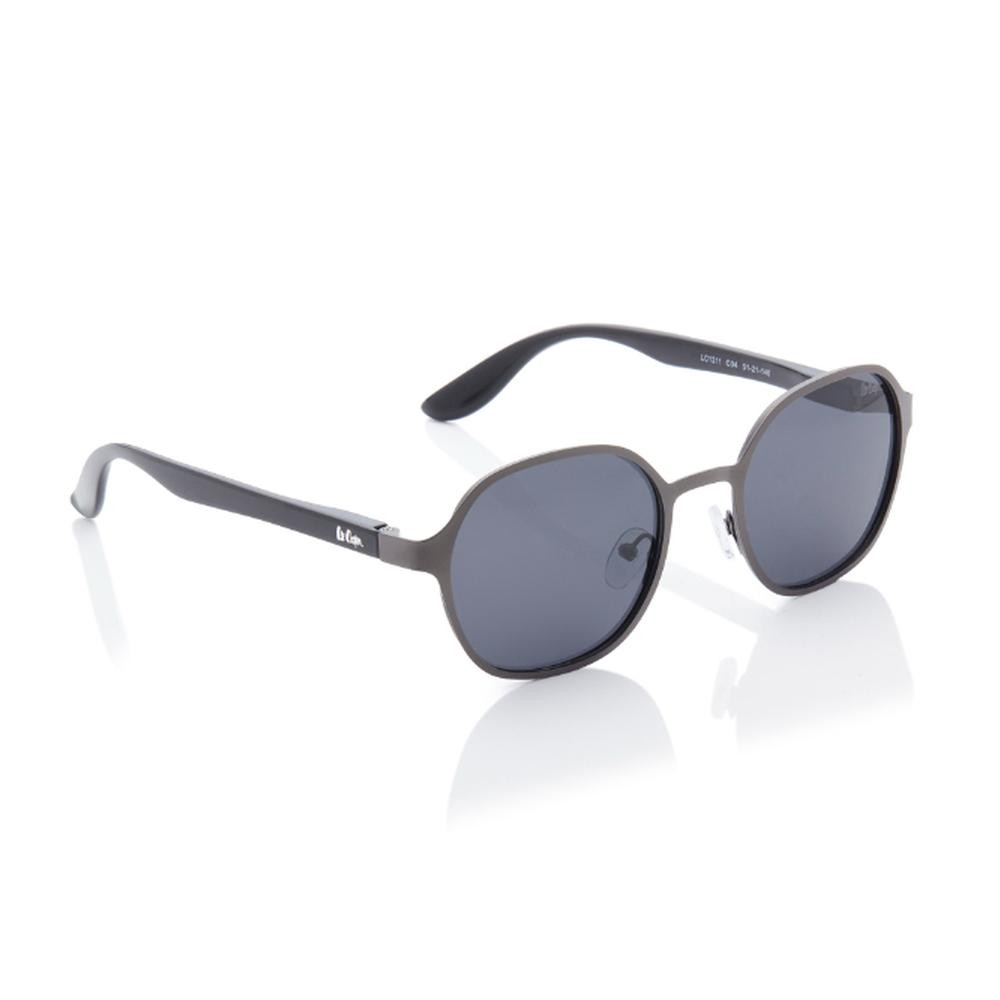 Lee Cooper Polarized Sunglasses Matte Gun Frame Grey Mirror Lens 51mm - LC1211C0