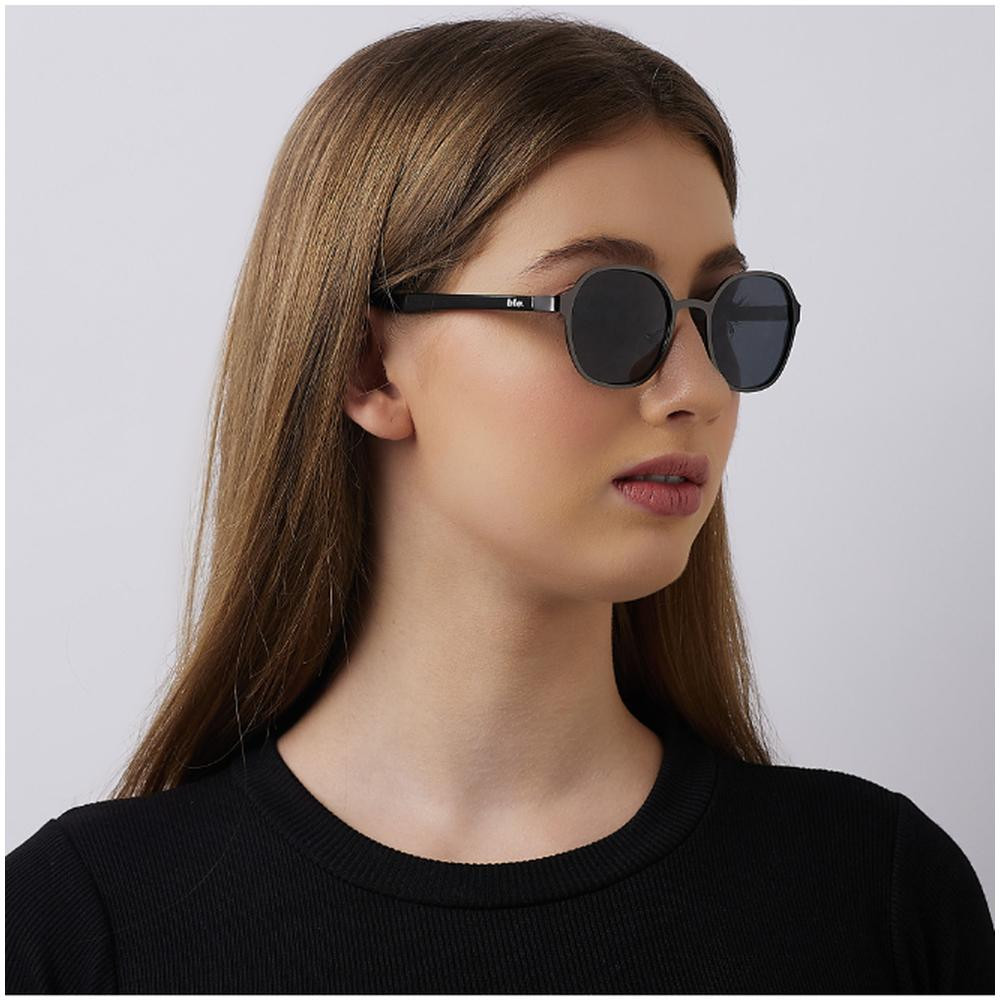 Lee Cooper Polarized Sunglasses Matte Gun Frame Grey Mirror Lens 51mm - LC1211C04 - Image 5