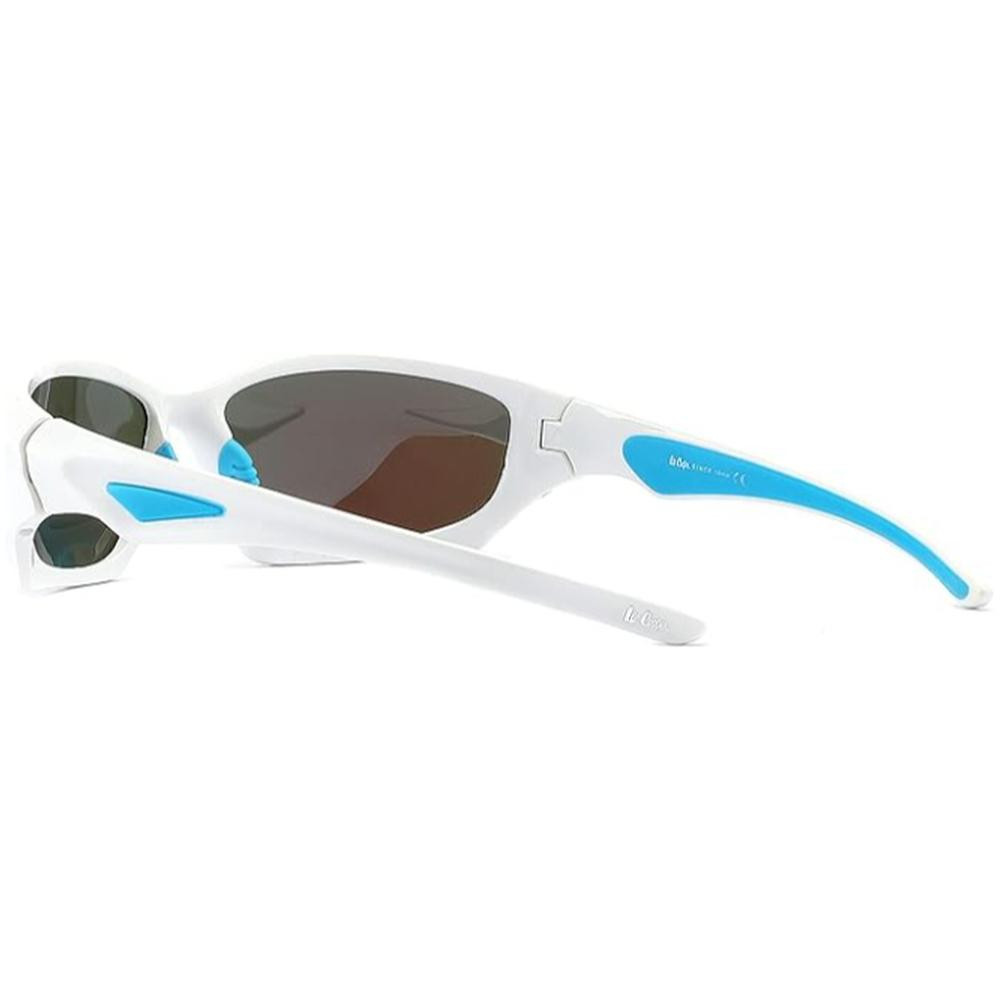 Lee Cooper Polarized Sunglasses WHITE Frame ICE BLUE REVO Mirror Lens 62mm - LC1011C02 - Image 6