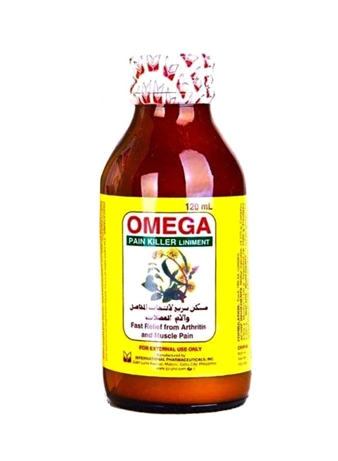 Omega Fast Relief Pain Killer Liniment 120ml - Image 2