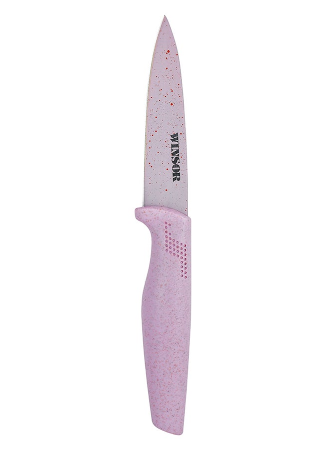 Cutting Board With Knife Set Pink/Grey 5.5inch