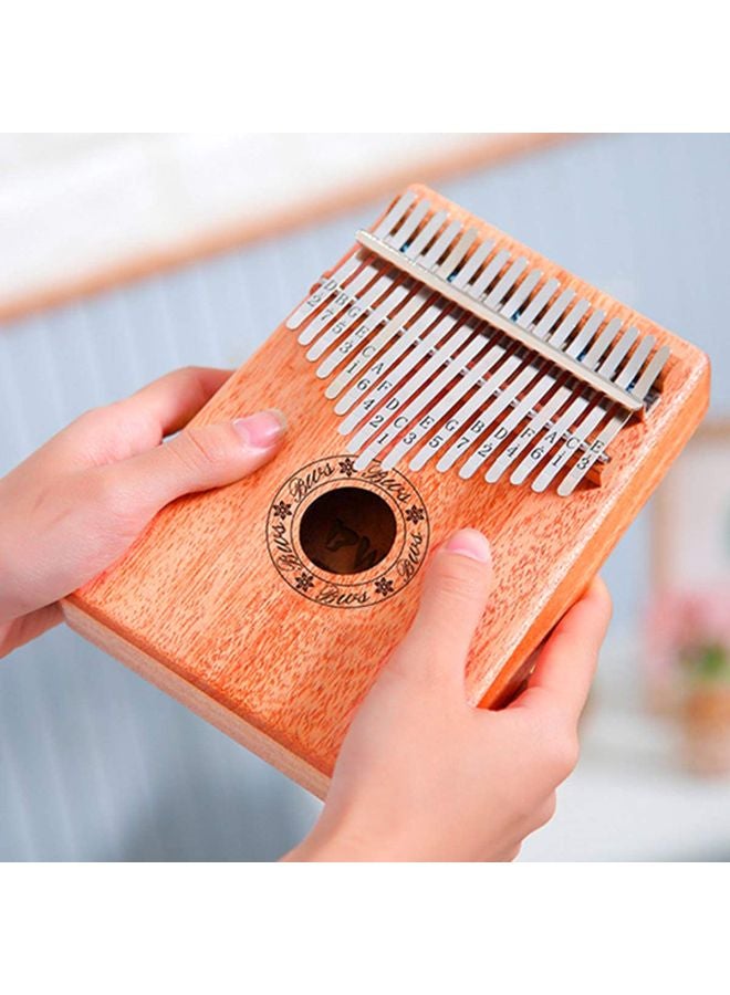 Wooden 17 Key Kalimba With Mahogany Portable Thumb Piano - Image 5