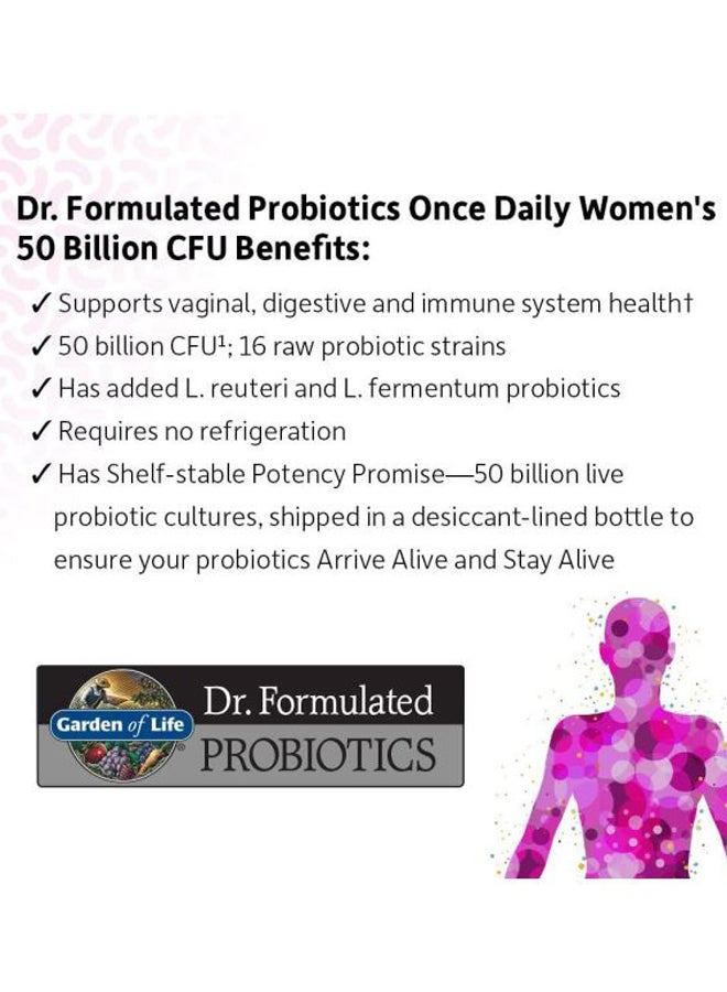 Dr. Formulated Probiotics Once Daily Women's 50 Billion CFU - 30 Capsule - Image 2