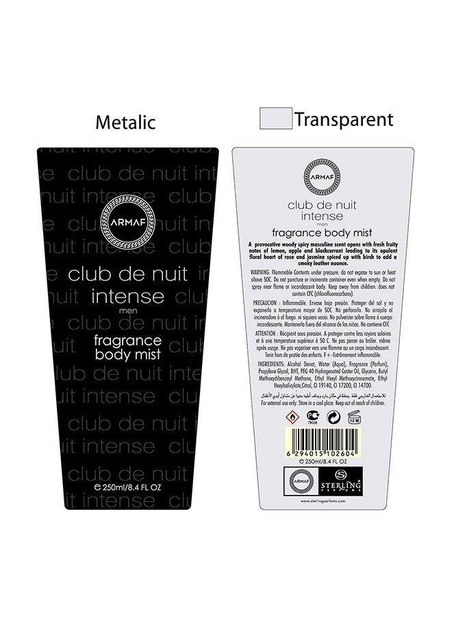 Club De Nuit Intense Body Mist 250ml - Image 2