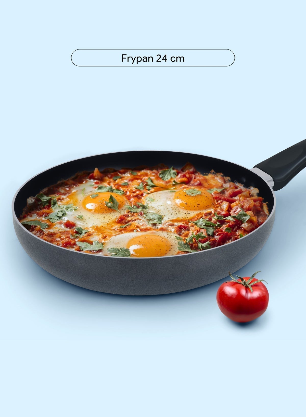 8 Pcs Nonstick Cookware Set with 10X Tougher Coating, Quick Heat Distribution, Hot Plate, Halogen, Gas, Electric, Ceramic, Induction Compatible – Includes 24cm Saucepan with Glass Lid, 24cm Frypan, 26cm Tawa Pan, 18cm Milk Pan, and 2 Nylon Turners - NCS8GA - Image 4