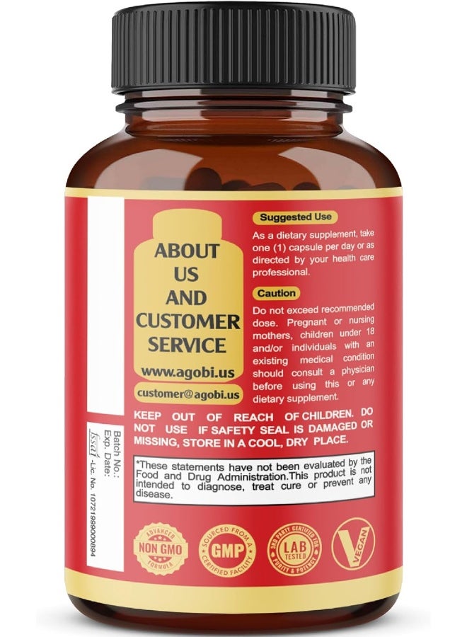 agobi Ashwagandha Capsules, 5in1 Equivalent to 5200mg Powder