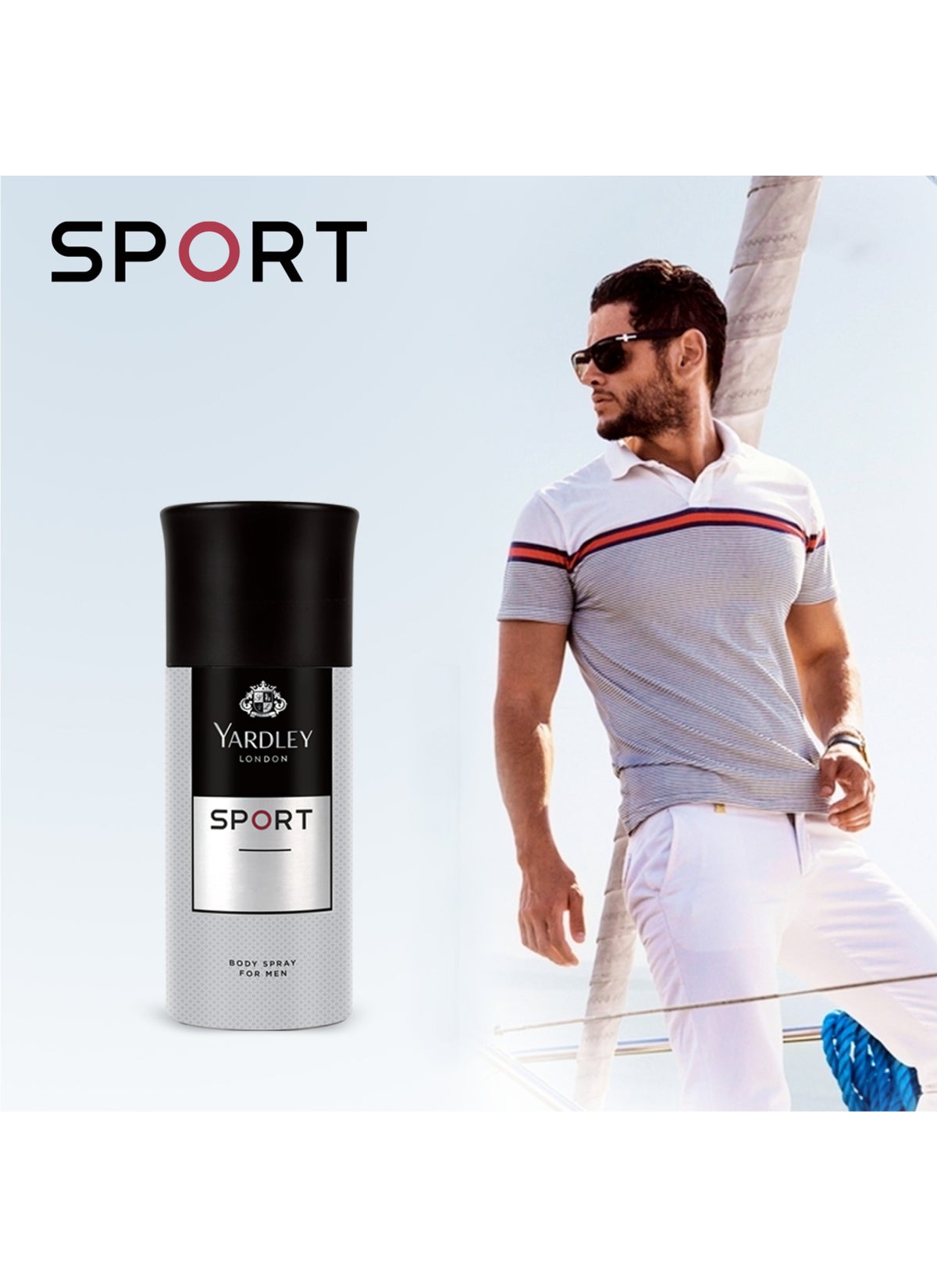Sport Men Body Spray Musk And Amber 150ml - Image 2