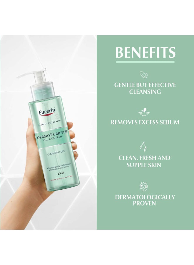 Dermopurifyer Oil Control Facial Toner For Blemish And Acne-Prone Skin With Lactic Acid Green 200ml - Image 5