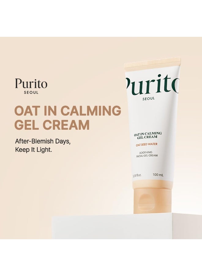 PURITO Oat-In Calming Gel Cream Lightweight Hydrating Soothing for Sensitive Skin 100ml - Image 2