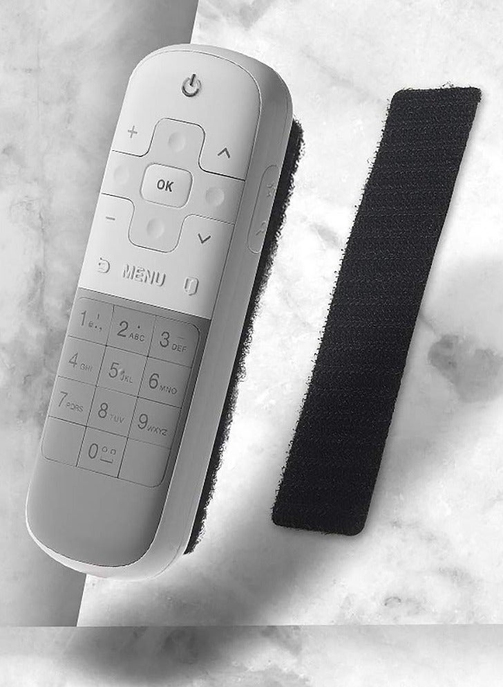 15 PCS Strips with Adhesive, Strong Double Sided Tape with Hook and Loop (Black)