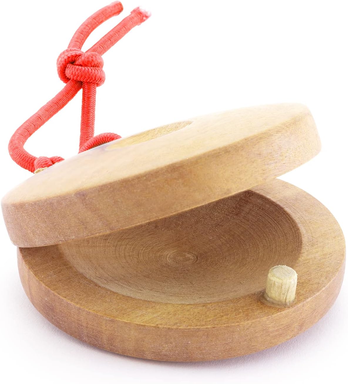 TIGER CAS14-NT Wooden Castanets - Finger Clackers Clappers - Two Pairs (4 Shells) - Image 3