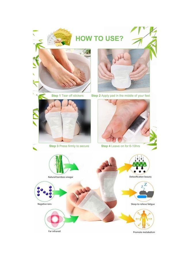 20-Piece Cleansing Detox Foot Pads - Image 2